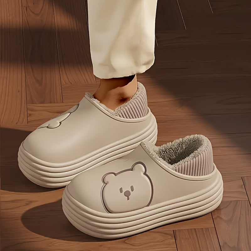 🐻 TeddyStep™ - Soft Bear Slippers | Antideslizantes, cálidas y multiusos.