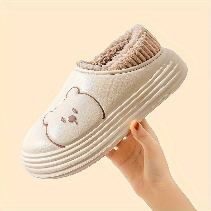 🐻 TeddyStep™ - Soft Bear Slippers | Antideslizantes, cálidas y multiusos.