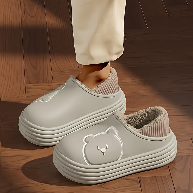 🐻 TeddyStep™ - Soft Bear Slippers | Antideslizantes, cálidas y multiusos.