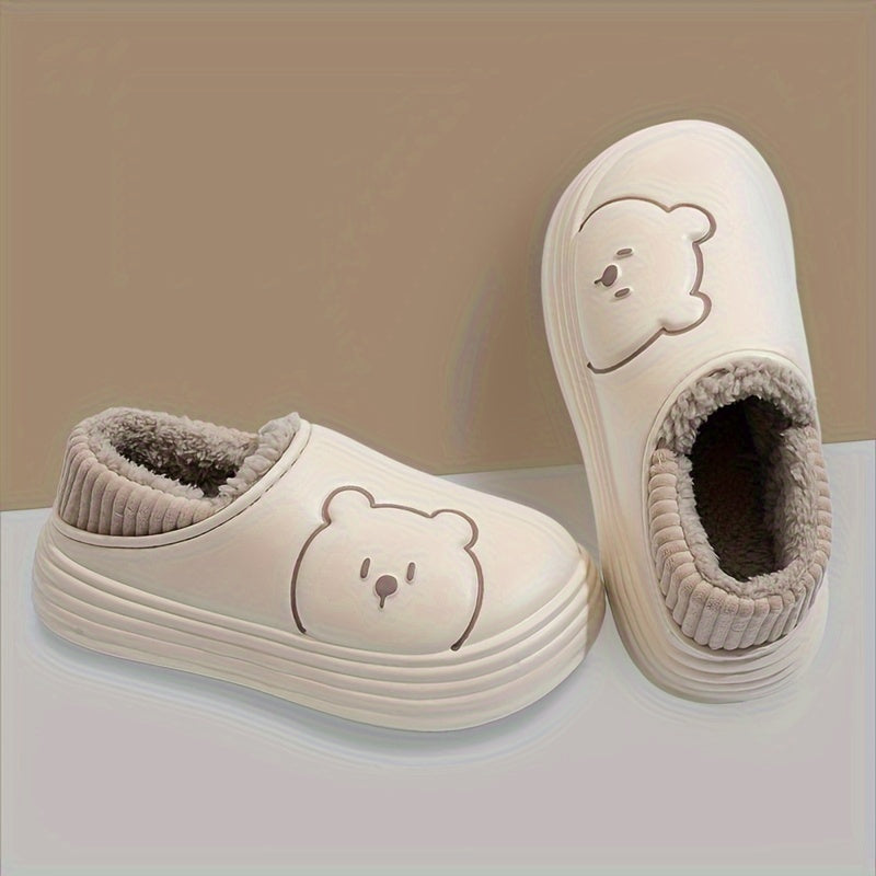 🐻 TeddyStep™ - Soft Bear Slippers | Antideslizantes, cálidas y multiusos.