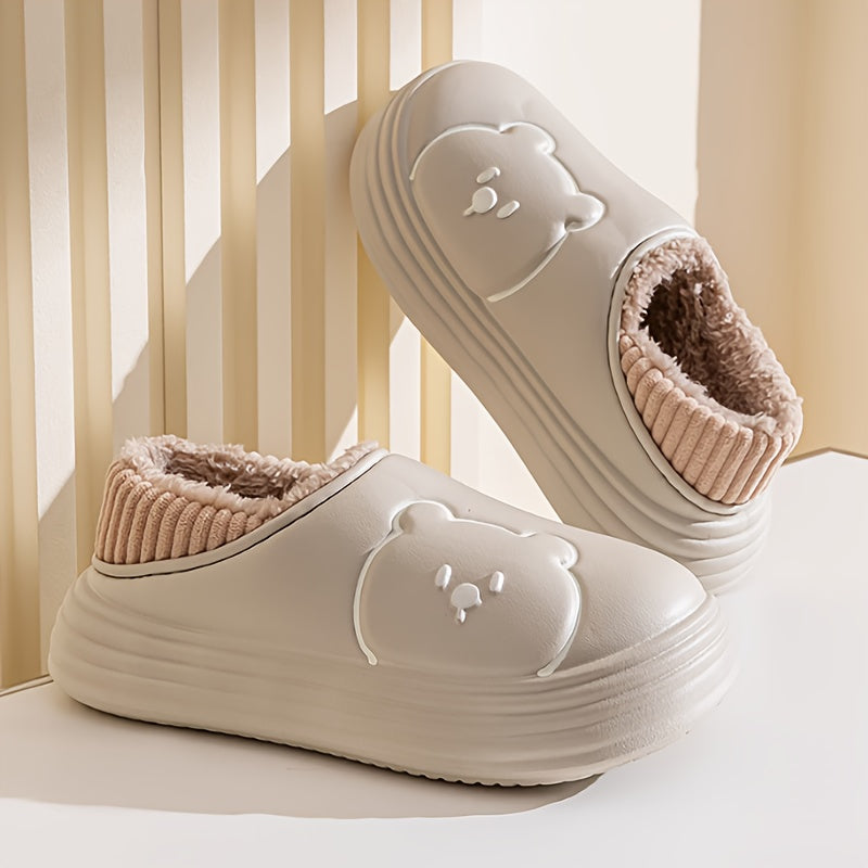 🐻 TeddyStep™ - Soft Bear Slippers | Antideslizantes, cálidas y multiusos.