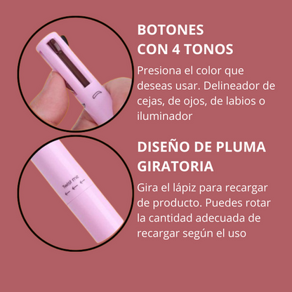 Lápiz MultiGlow Make Up 4 en 1