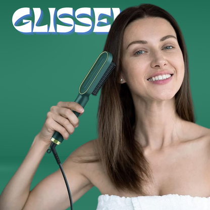 GLISSEL™ | Cepillo Alisadora 3 en 1💚+Gratis eBook de cuidados del cabello