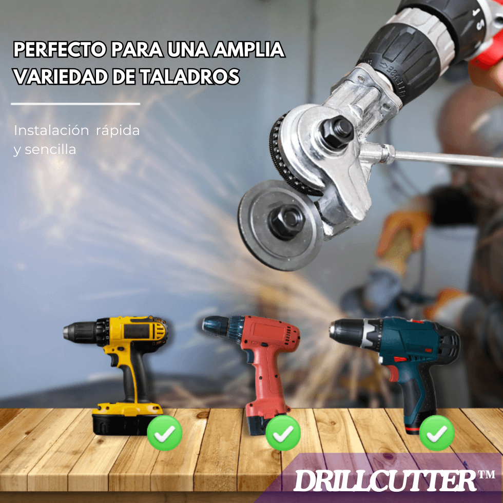 DRILLCUTTER™ | Cortador de metal para taladro +GRATIS Afilador de Broca