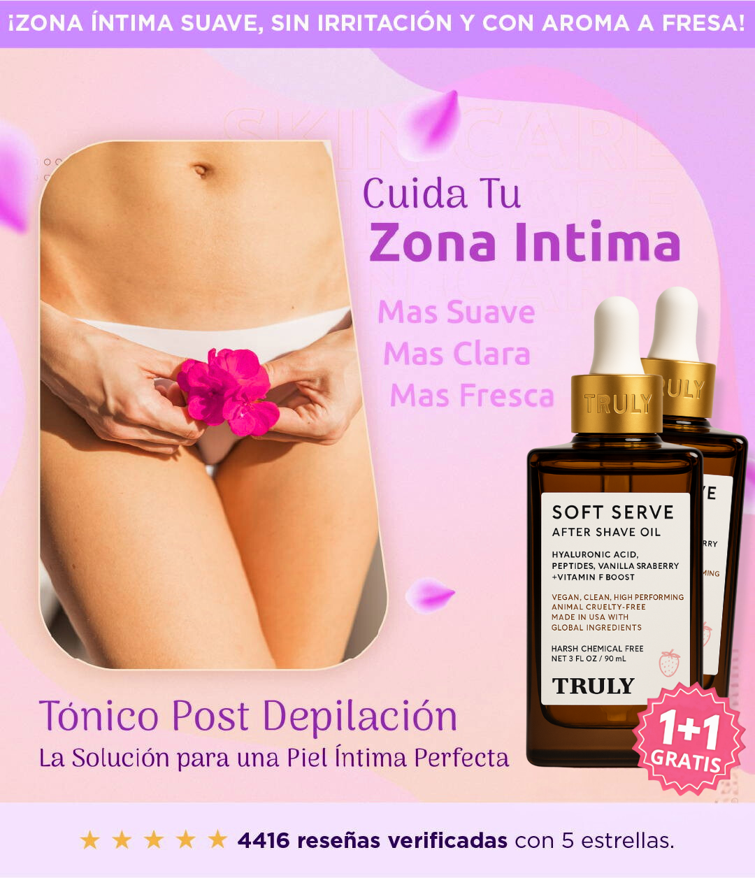 1+1 GRATIS | Tónico para una depilación sin irritación - TRULY BEAUTY