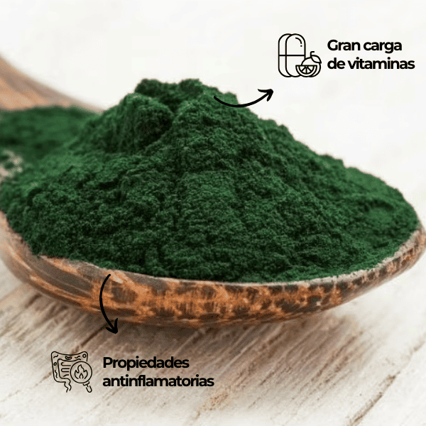 Spirulina en Polvo Superalimento® + Banda Elástica Regalo