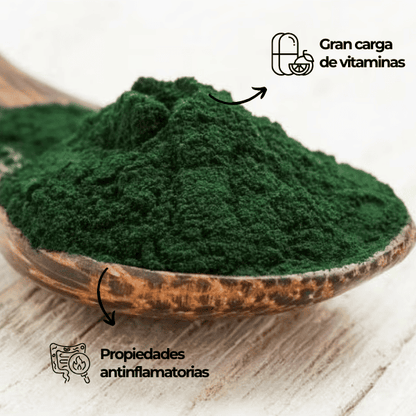 Spirulina en Polvo Superalimento® + Banda Elástica Regalo