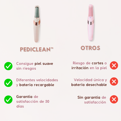 PEDICLEAN™ | REMOVEDOR DE CALLOS ELÉCTRICO