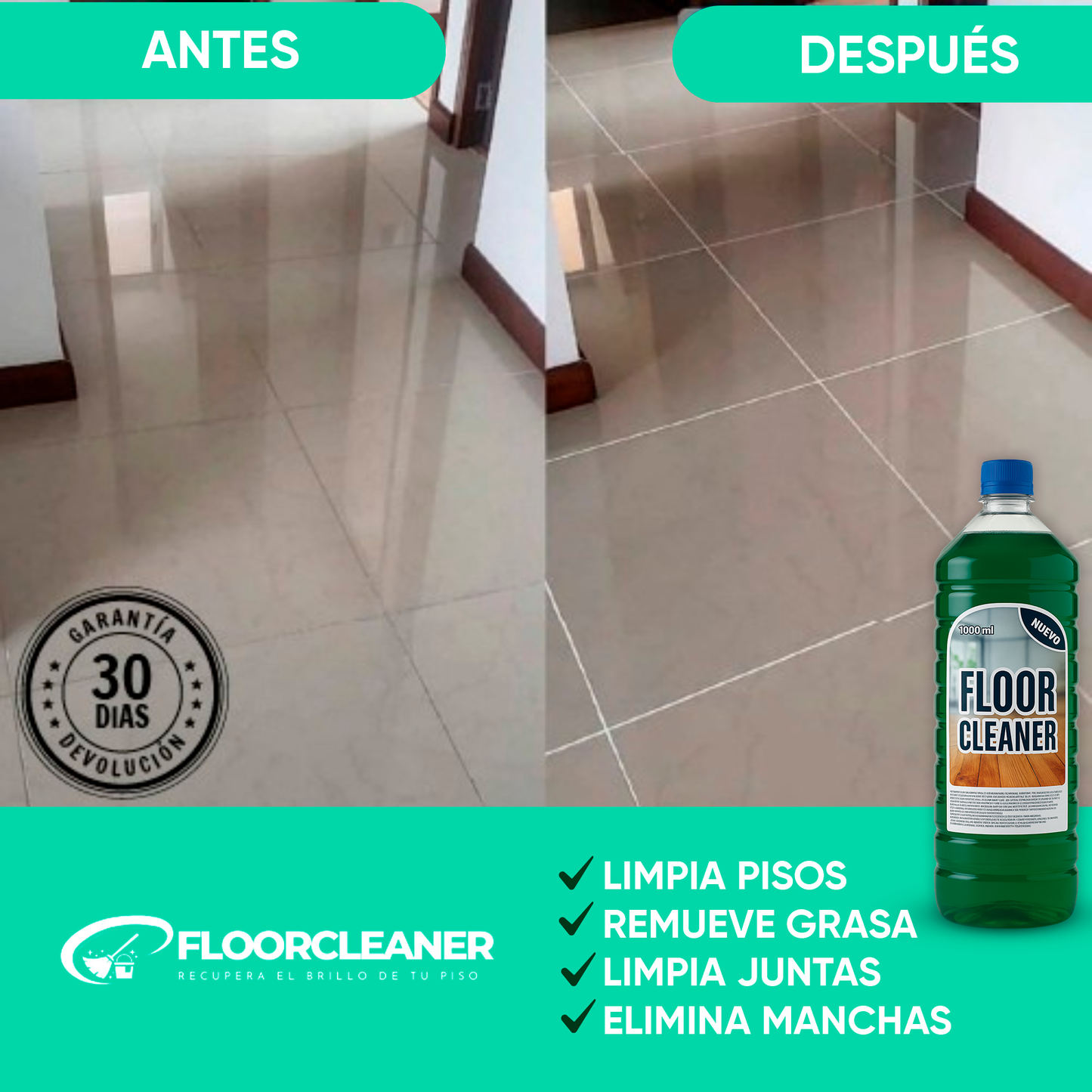 3x1 FLOORCLEANER | POTENTE LIMPIADOR DE SUELOS CON MANCHAS DIFICILES