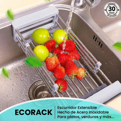 ECORACK | Escurridor Extensible de Acero Inoxidable