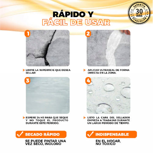 TODOFLEX - Sellador Impermeabilizante Aerosol De Grietas y Fugas