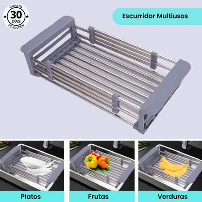ECORACK | Escurridor Extensible de Acero Inoxidable