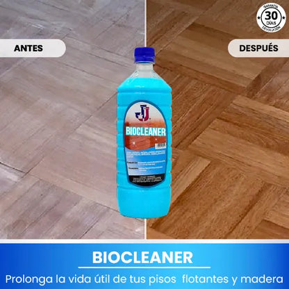 3X1 BIOCLEANER | POTENTE LIMPIADOR Y ABRILLANTADOR DE PISOS FLOTANTES