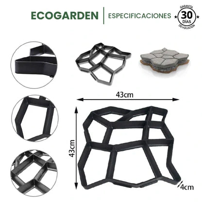2x1 ECOGARDEN | Molde para Caminos de Jardín