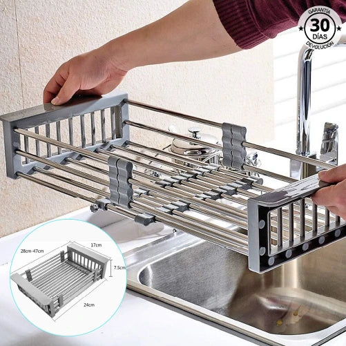 ECORACK | Escurridor Extensible de Acero Inoxidable