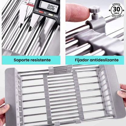 ECORACK | Escurridor Extensible de Acero Inoxidable