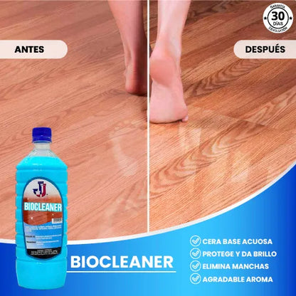 3X1 BIOCLEANER | POTENTE LIMPIADOR Y ABRILLANTADOR DE PISOS FLOTANTES