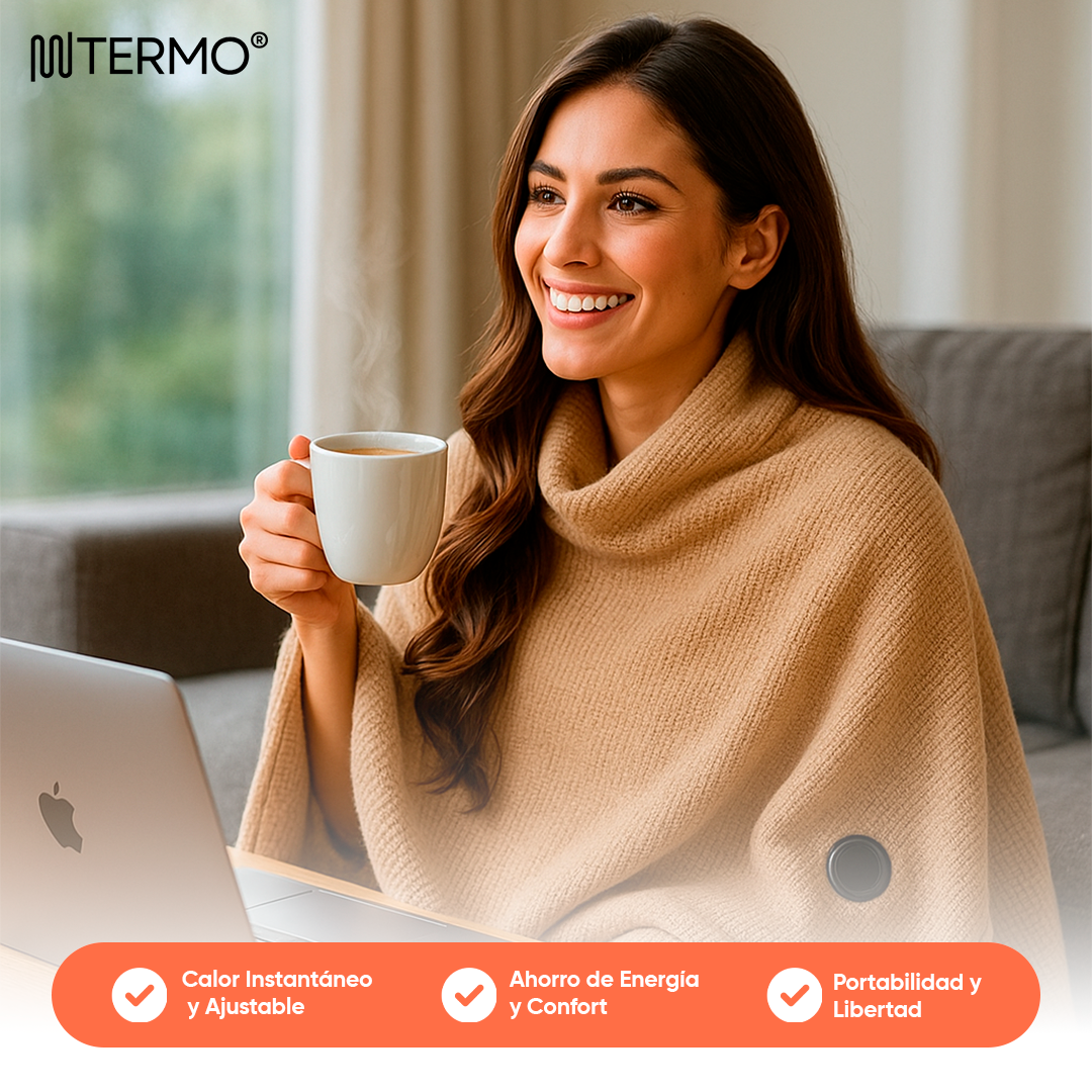 TERMO® | Manta Premium Calefactora + PowerBank Para Cargas Gratis