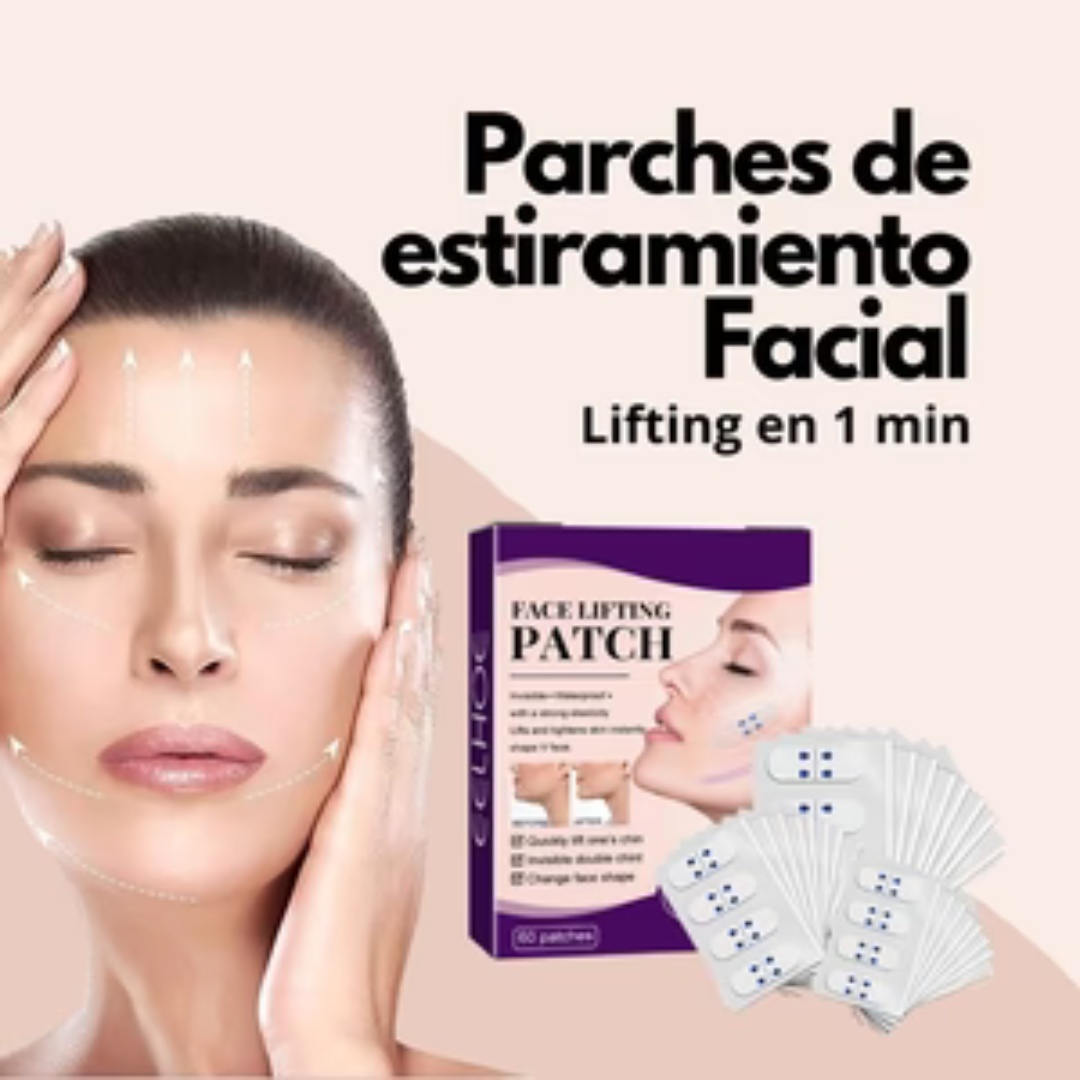 FACE LIFTING PATCH™ Parches Invisibles de Estiramiento Facial 🎁 SOLO POR HOY COMPRA 60 Y LLEVA 120🎁