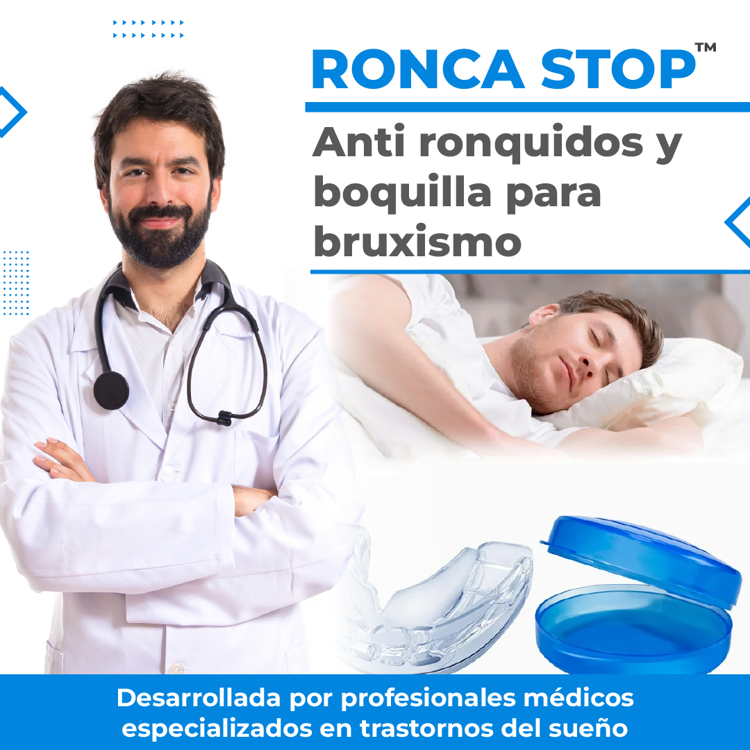 RoncaStop™  Anti ronquidos y boquilla para bruxismo