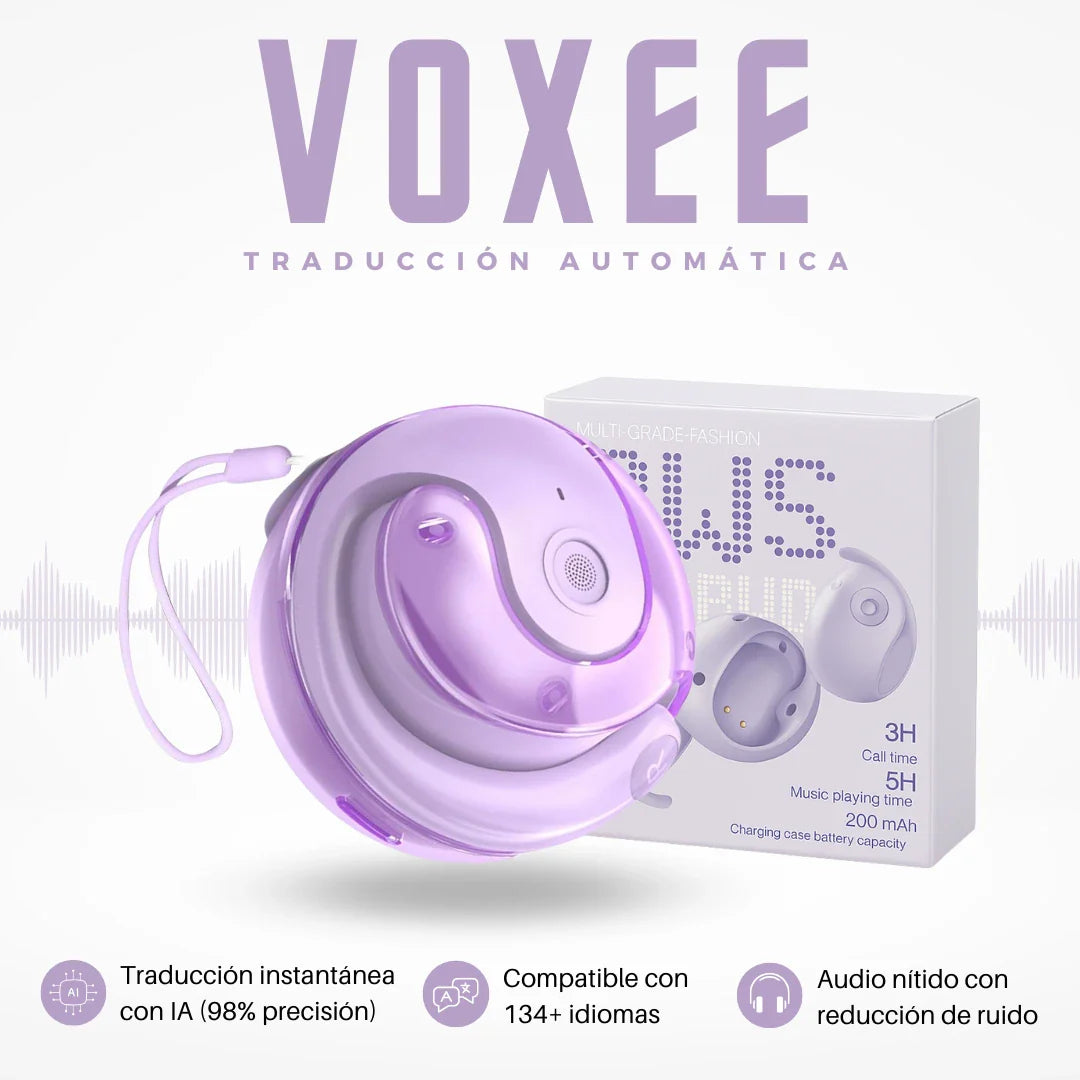 VOXEE IA | Audífonos con traducción instantánea en tiempo real