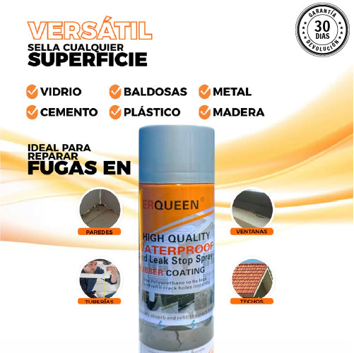 TODOFLEX - Sellador Impermeabilizante Aerosol De Grietas y Fugas