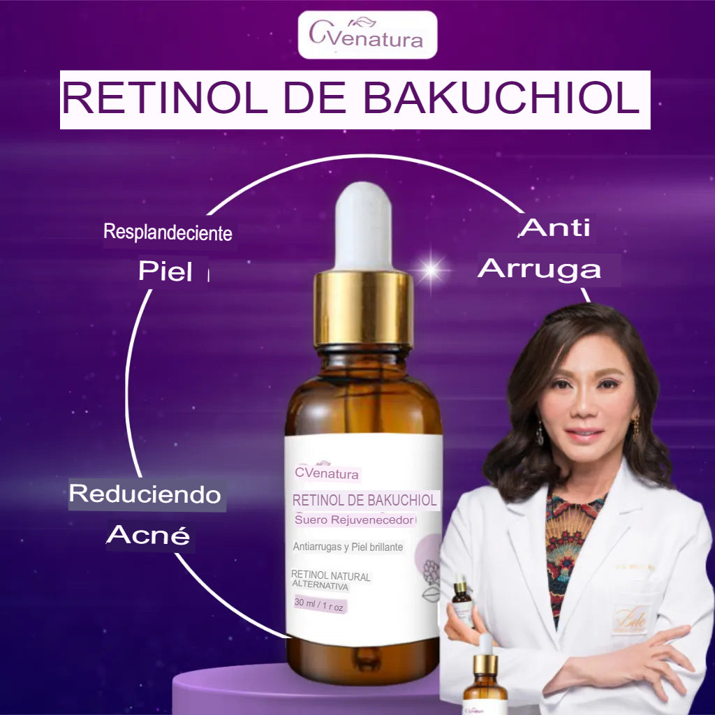 Suero rejuvenecedor con bakuchiol y retinol😍- Para acne, manchas y piel seca