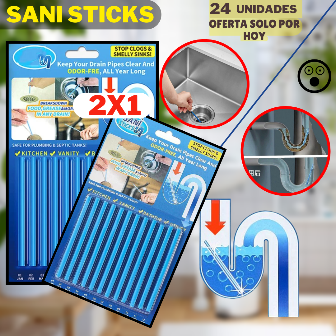 SANI STICK - destapador de drenajes 🎁 PROMOCIÓN CYBER 2X1 🎁